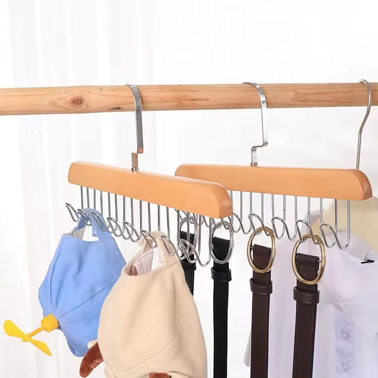 Wooden Multi Hook Organizer