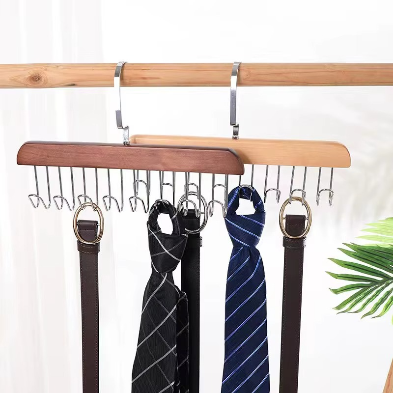 Wooden Multi Hook Organizer