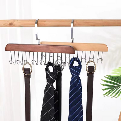 Wooden Multi Hook Organizer